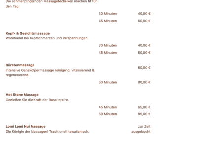 Fobbe Wellness Massagen
