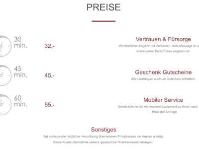 Auszeit Praxis für Massage