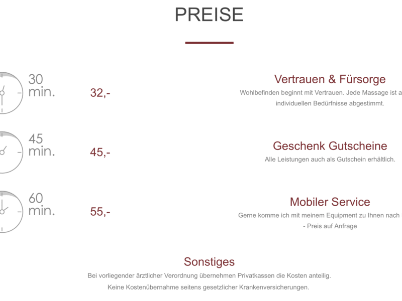 Auszeit Praxis für Massage