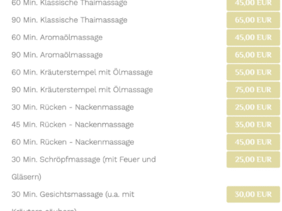 Best Thaimassage in St. Wendel