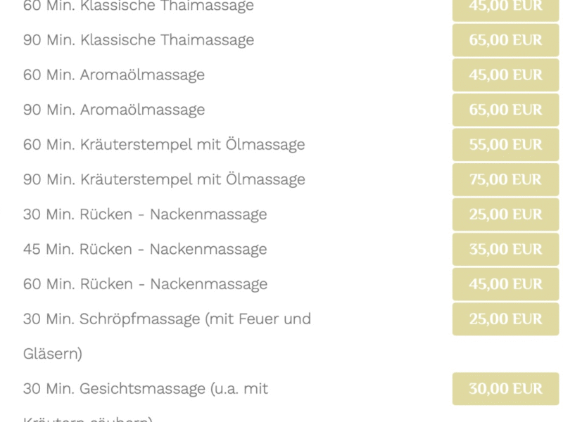 Best Thaimassage in St. Wendel