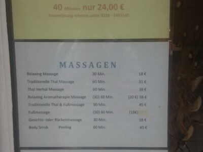 Baan Thai Thaimassagen